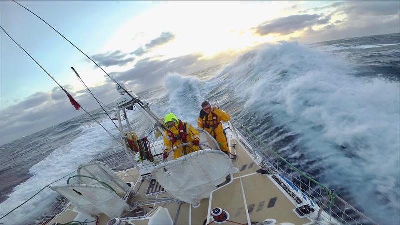 Weather conditions during the latest race, taken by Ming on board Sanya Serenity Coast - photo © Ming