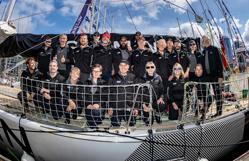 Sarah and her Garmin teammates ahead of Race 10 from Seattle to Panama - Clipper 2017-18 Race photo copyright Ben Soloman taken at  and featuring the Clipper 70 class