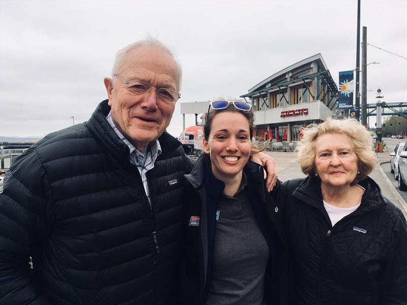 Sarah got to meet her relatives during the Seattle Stopover - Clipper 2017-18 Race photo copyright Clipper Race taken at  and featuring the Clipper 70 class