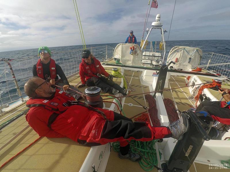 Clipper Round the World Yacht Race 10 - All smiles on board the ninth placed Nasdaq - photo © Clipper Race