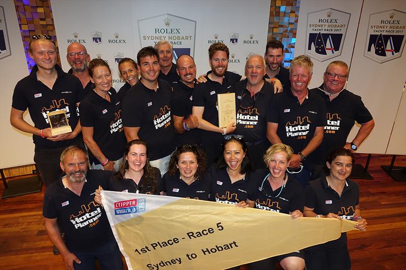 HotelPlanner.com Skipper Conall Morrison and crew member Roseann McGlinchey. - photo © Clipper Race