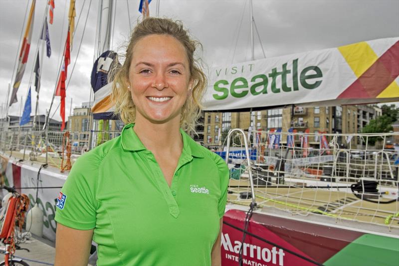 Visit Seattle Skipper Nikki Henderson photo copyright Martin McKeown taken at  and featuring the Clipper 70 class