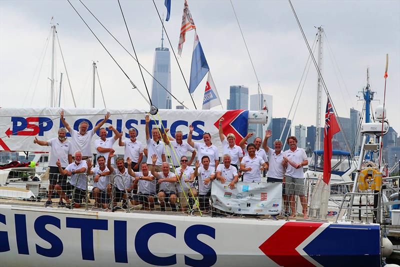 Clipper 2017-18 Race - PSP Logistics Skipper and team in New York photo copyright Clipper Race taken at  and featuring the Clipper 70 class