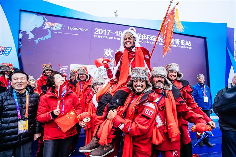 Simon Nikki Qingdao win - photo © Clipper Race