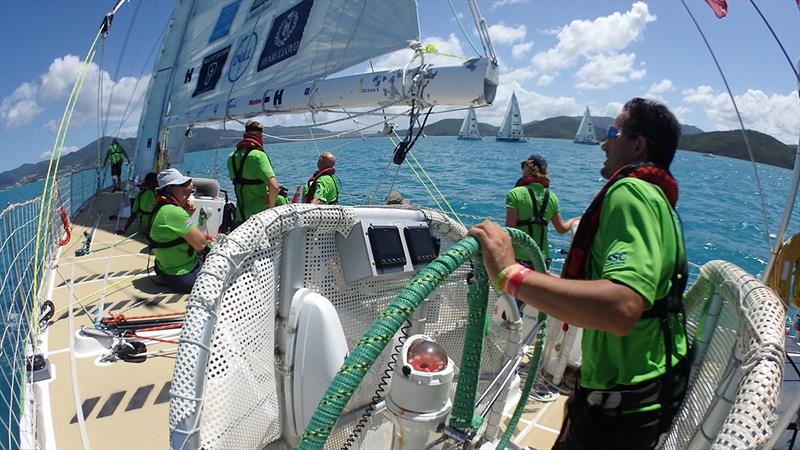 Simon race start - Clipper 2017-18 Race photo copyright Clipper Race taken at  and featuring the Clipper 70 class