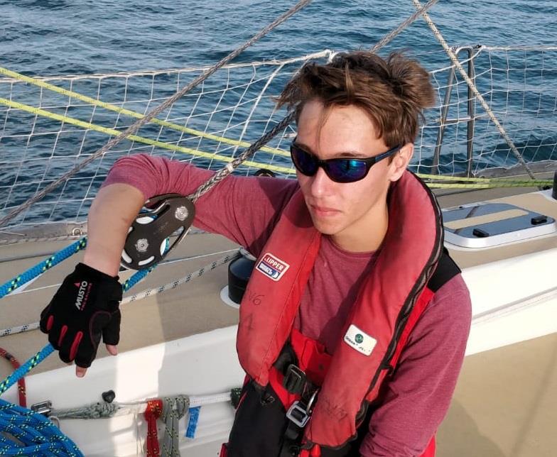 Timothy on board a Clipper 68 during training - Clipper 2019-20 Race photo copyright Clipper Race taken at  and featuring the Clipper 70 class