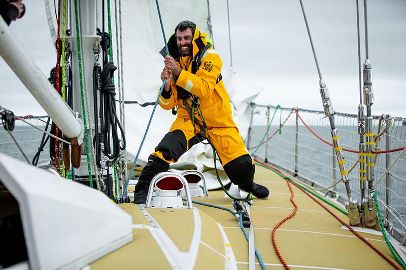 Clipper 2019-20 Race skippers Ben Keitch photo copyright imagecomms taken at  and featuring the Clipper 70 class