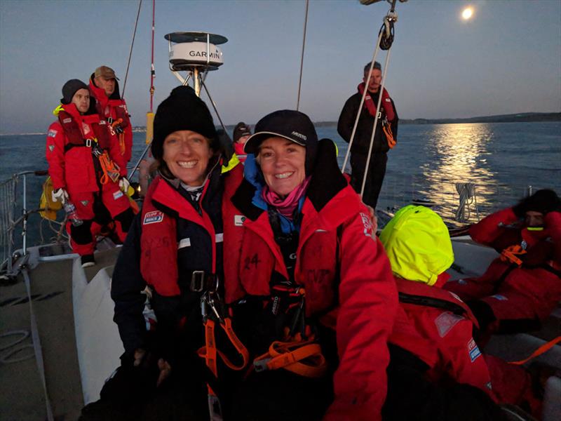 Clipper 2019-20 Race - Becky (right) with fellow Clipper Race Crew during training  - photo © Clipper Race