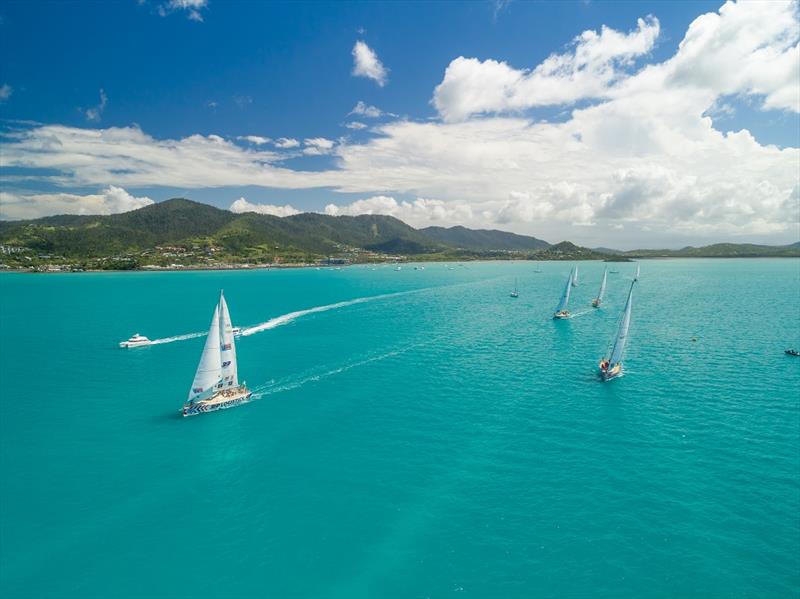 The Clipper 2017-18 Race fleet in the 74 Island Wonders of the Whitsundays photo copyright Riptide Creative taken at  and featuring the Clipper 70 class