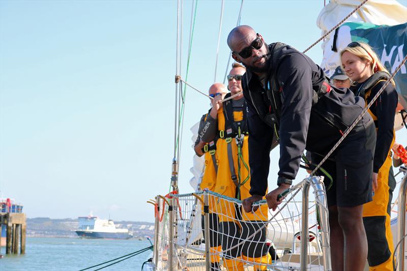 Jerome departing Clipper Race HQ for his hometown, London photo copyright Clipper Race taken at  and featuring the Clipper 70 class