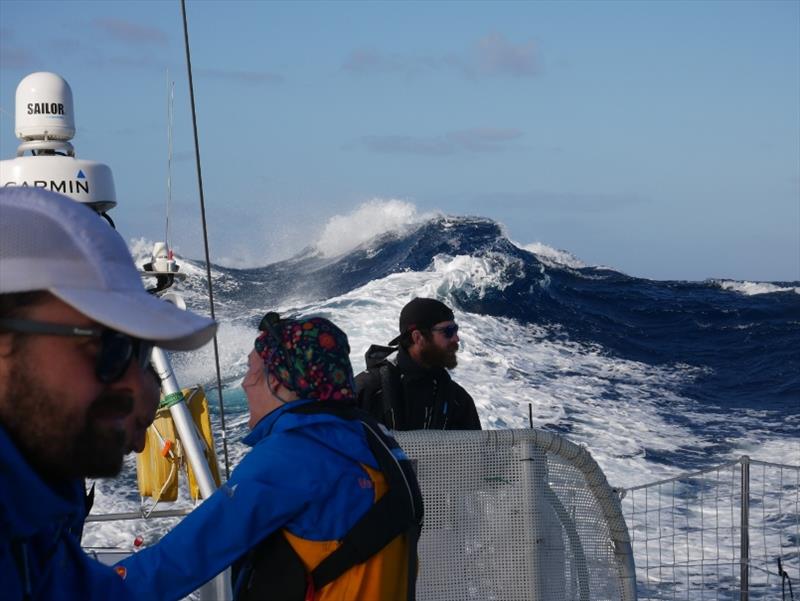 Race 1 Day 5: Crew surf giant waves of the coast of Portugal - Clipper Round the World Yacht Race photo copyright Clipper Round the World Yacht Race taken at  and featuring the Clipper 70 class