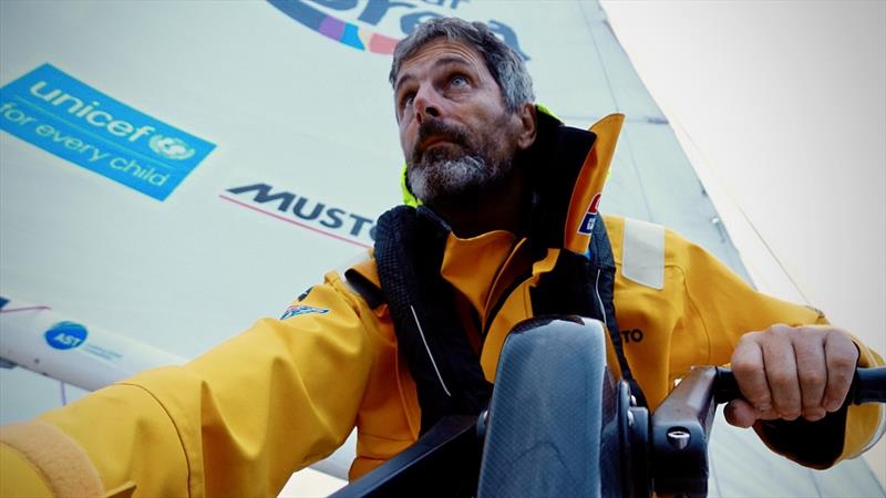 Brian McNealy hard at work on Imagine your Korea - Clipper Round the World Yacht Race photo copyright Barry Goble taken at  and featuring the Clipper 70 class