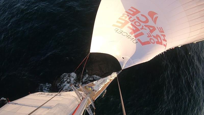 View during rig check on board Unicef - The Clipper Race Leg 2 - Race 3, Day 4 photo copyright Clipper Race taken at  and featuring the Clipper 70 class