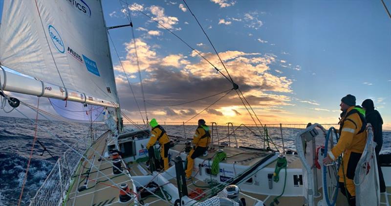 Final Leg 3 sunrise for WTC Logistics - The Clipper Race Leg 3 - Race 4, Day 22 - photo © Clipper Race