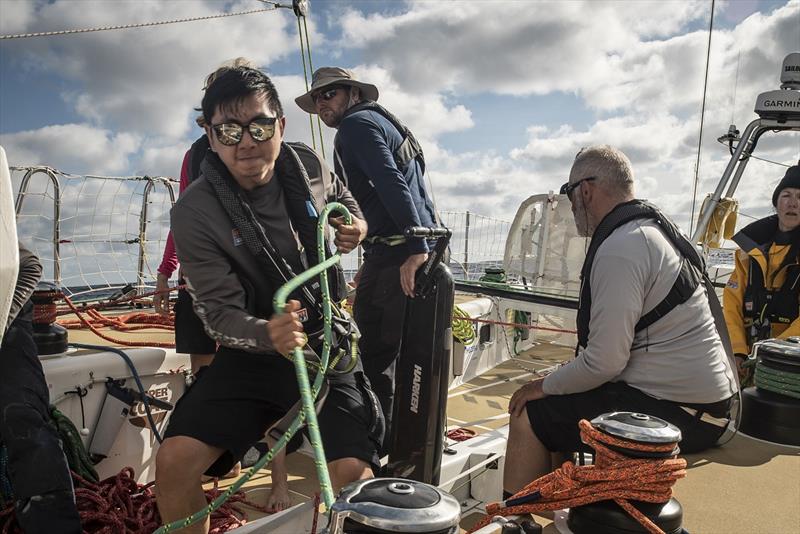 Winch and Marlow Rope work on Zhuhai - The Clipper Race Leg 3 - Race 4, Day 23 - photo © Clipper Race