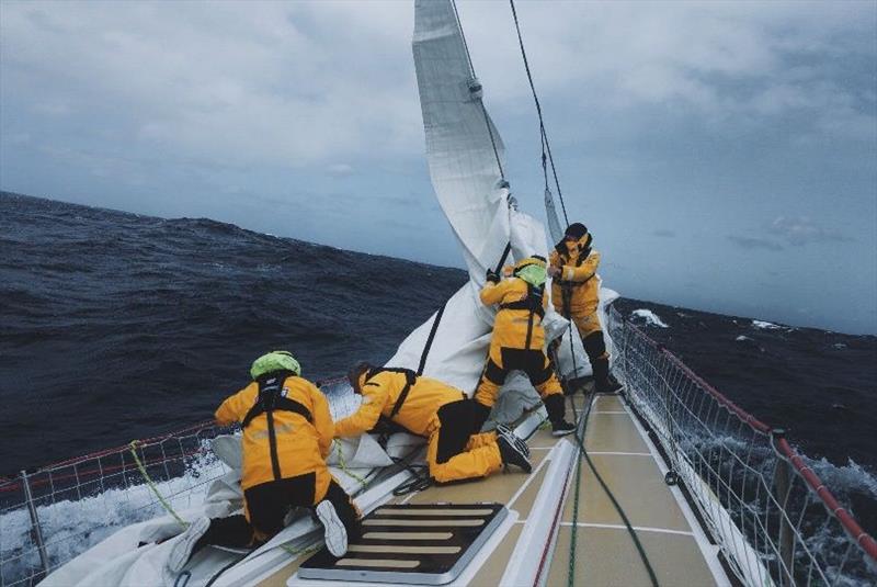 Sail Change Evolution - The Clipper Race Leg 3 - Race 4, Day 27 photo copyright Clipper Race taken at  and featuring the Clipper 70 class