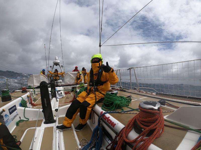 It's thumbs up from Punta del Este - The Clipper Race Leg 3 - Race 4, Day 29 photo copyright Clipper Race taken at  and featuring the Clipper 70 class