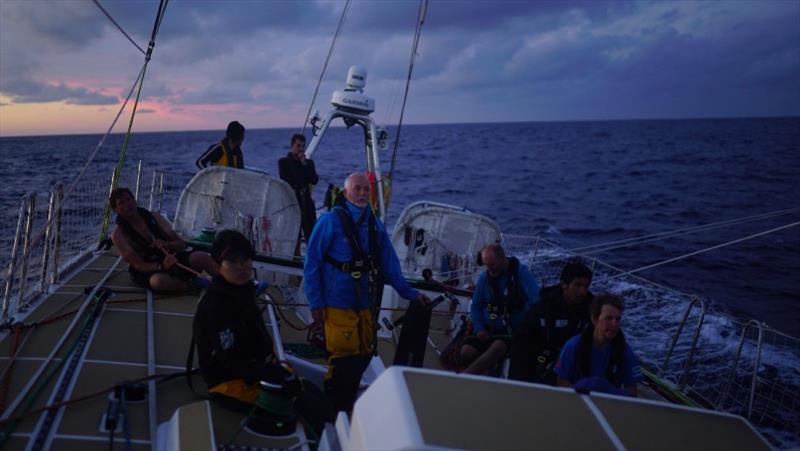 The Visit Sanya China team was full of focus to gain Scoring Gate points - The Clipper Race Leg 4 - Race 5, Day 7 photo copyright Clipper Race taken at  and featuring the Clipper 70 class