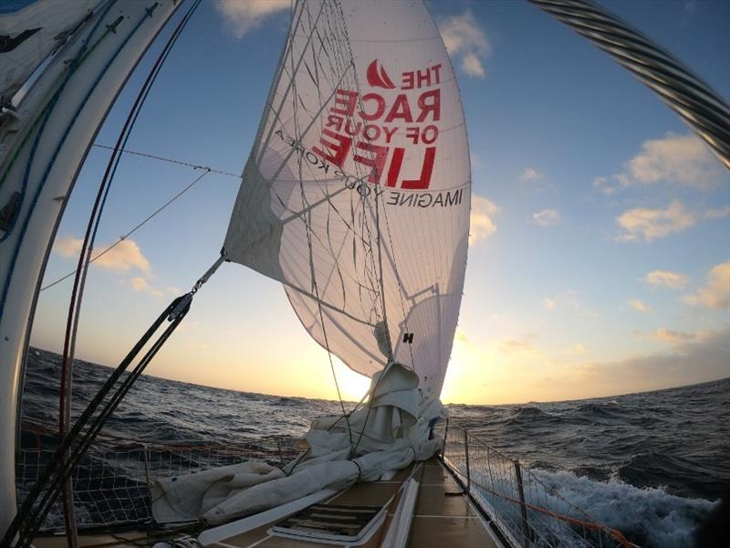 The sun sets on 2019 from Imagine your Korea - The Clipper Race Leg 4 - Race 5, Day 9 photo copyright Chris Jack taken at  and featuring the Clipper 70 class