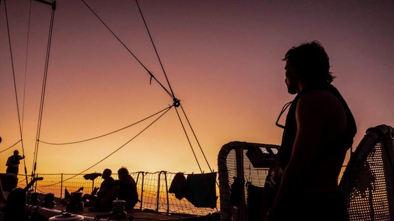 Beautiful pink skies - The Clipper Race Leg 5 - Race 7, Day 2 photo copyright Clipper Race taken at  and featuring the Clipper 70 class