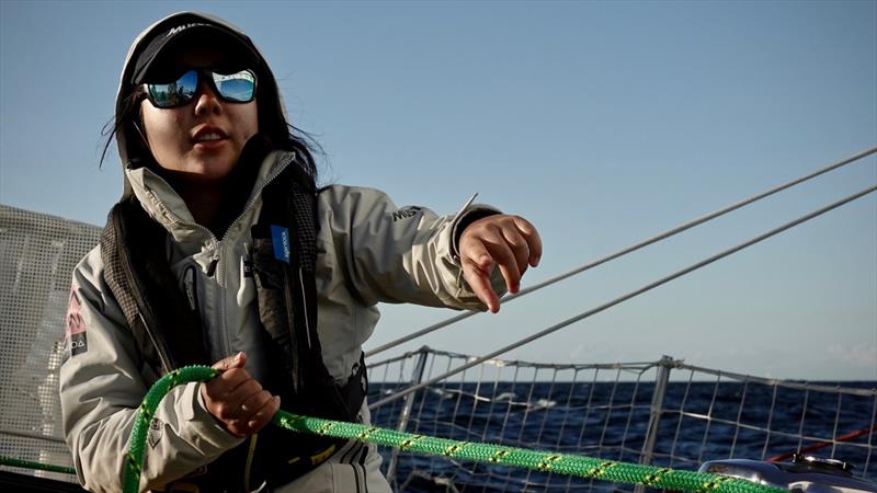 Clipper Race crew Candela Guo - photo © Barry Goble