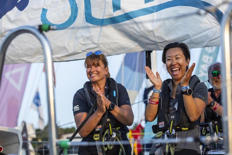 Kiki with fellow Seattle Crew member Queenie photo copyright Brooke Miles Photography taken at  and featuring the Clipper 70 class