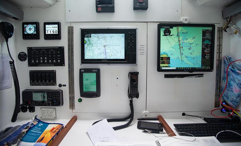 Clipper70 Nav Station - photo © Matthew Dickens / imagecomms