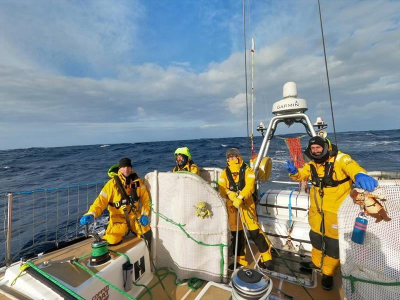 Punta del Este team in the North Pacific - Clipper Race photo copyright Clipper Race taken at  and featuring the Clipper 70 class