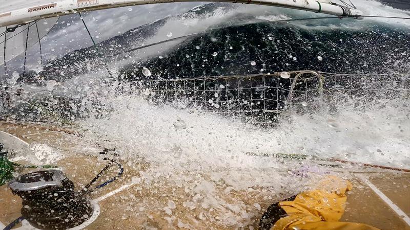 Splashy conditions in the North Pacific - Clipper Race - photo © Clipper Race