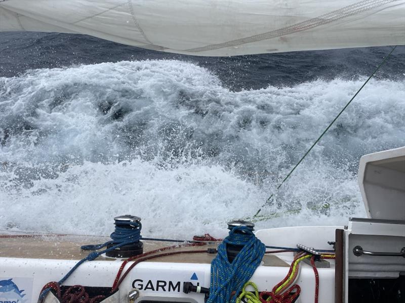 Looking at the low side, shot from on board Imagine your Korea photo copyright Clipper Race taken at  and featuring the Clipper 70 class