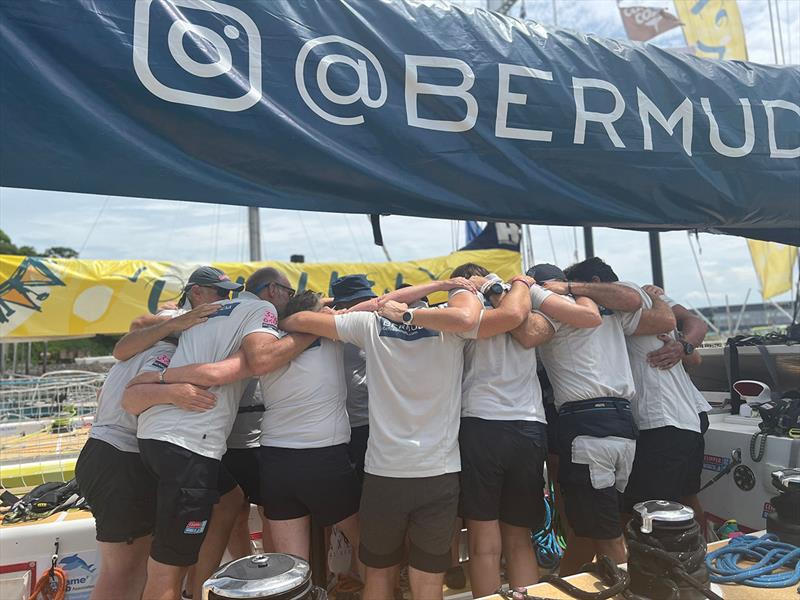 Clipper Race 11: Seattle Pacific Challenge - GoToBermuda team huddle - photo © Clipper Race