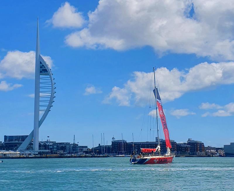 SKIRR Adventures - Departing Gosport photo copyright Clipper Race taken at  and featuring the Clipper 70 class