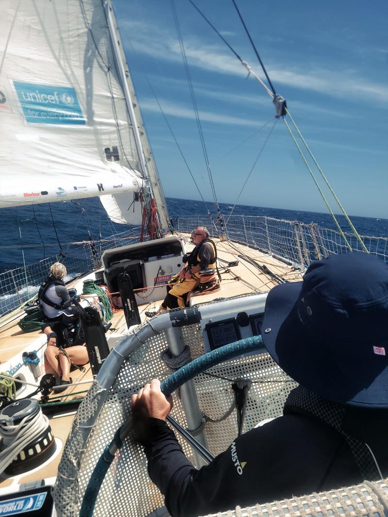 Clipper Race 14 - View from the helm of Unicef - photo © Clipper Race