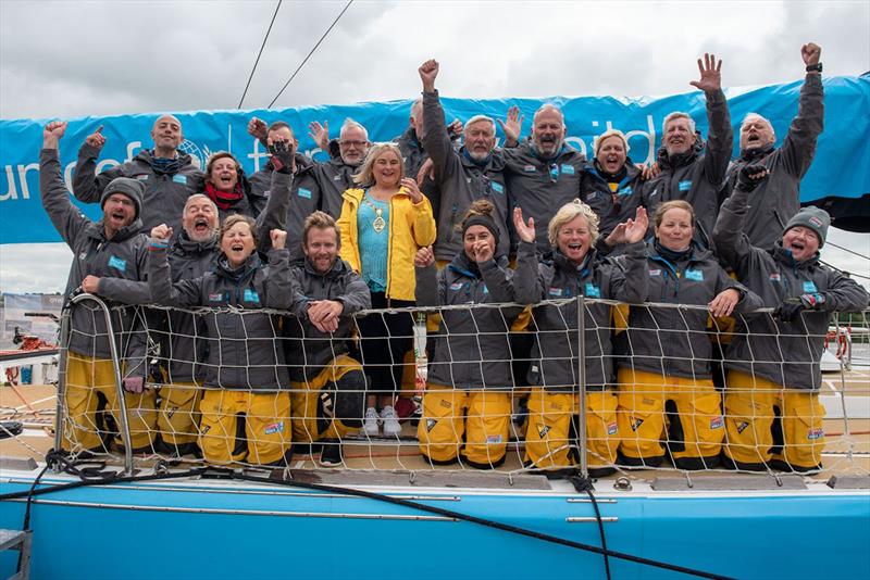 The Unicef team celebrating - Clipper Round the World Yacht Race 14 - photo © Clipper Race