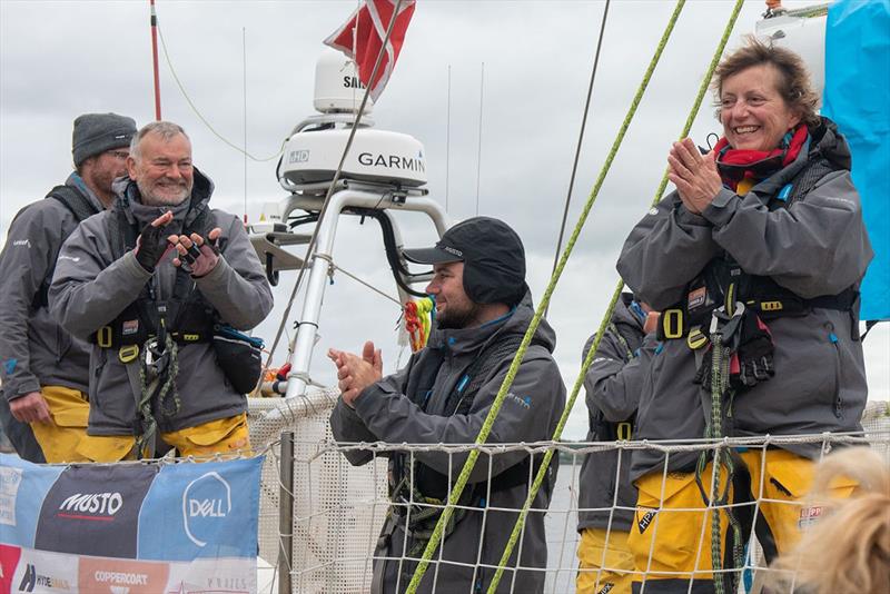 Susan and her crewmates on board Unicef - Clipper Round the World Yacht Race 14 photo copyright Clipper Race taken at  and featuring the Clipper 70 class