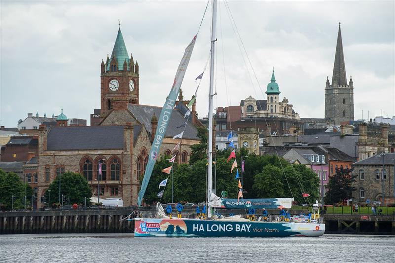 Ha Long Bay, Viet Nam team yacht, with several crew hailing from Northern Ireland and Ireland, arrived in the city last week - photo © Clipper Race