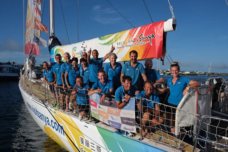 Mary with her team on board Visit Sanya, China - Clipper Round the World Race photo copyright James Doughty taken at  and featuring the Clipper 70 class