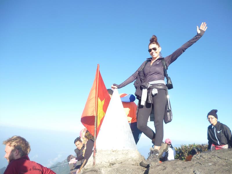 Liz on Phan Xi Pang peak - Clipper Race photo copyright Clipper Race taken at  and featuring the Clipper 70 class