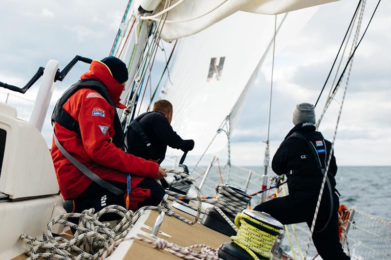 Heeled over on Leg 1 SKIRR Adventures - photo © Clipper Race