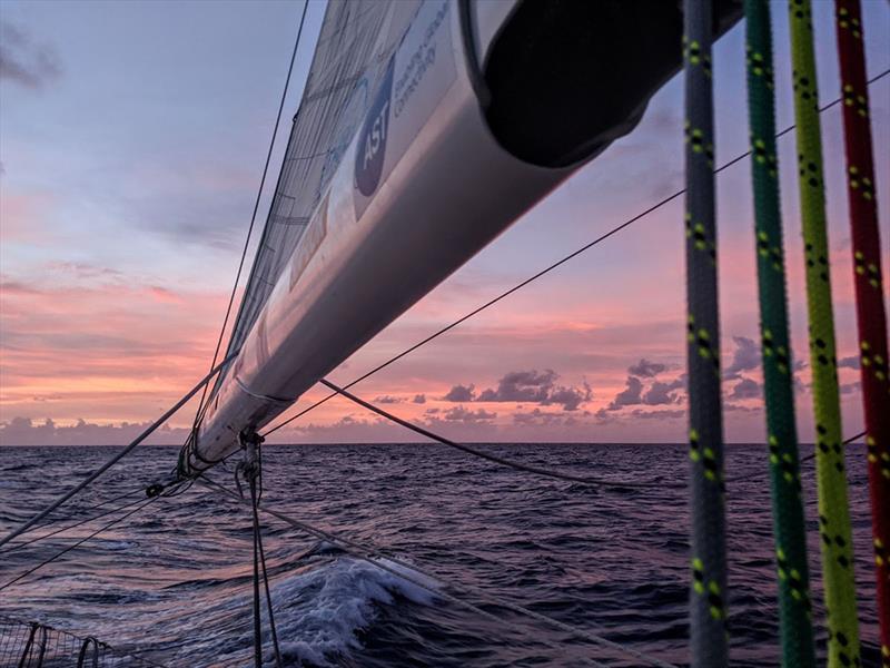 A beautiful sunset on Leg 5 - Clipper Round the World Race photo copyright Clipper Race taken at  and featuring the Clipper 70 class