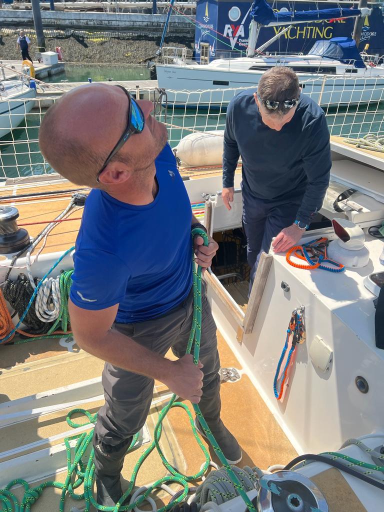Crew preparing the yachts for Level 4 - Clipper Race Level 4 Training Courses photo copyright Clipper Race taken at  and featuring the Clipper 70 class