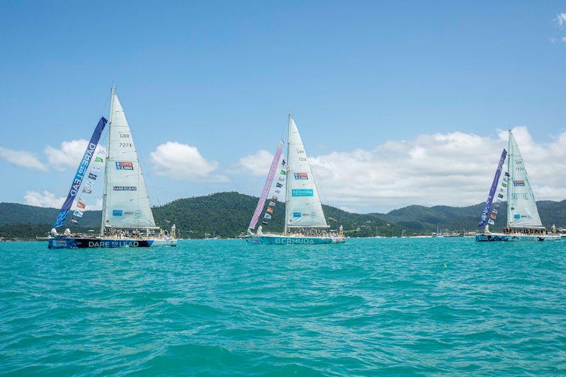 The Clipper Race fleet in the Whitsundays photo copyright Brooke Miles Photography taken at Whitsunday Sailing Club and featuring the Clipper 70 class