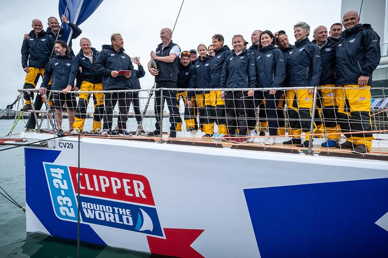 PSP Logistics naming ceremony - Clipper 2023-24 Race Start - photo © Jason Bye