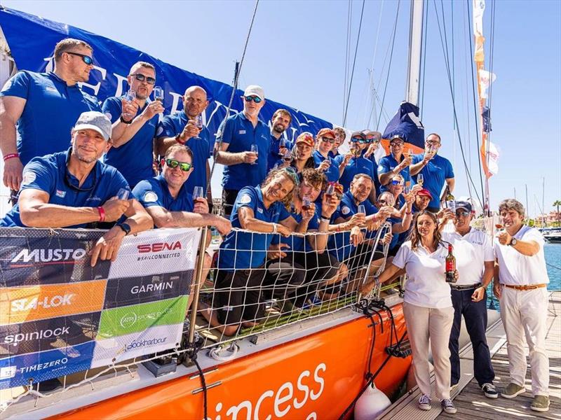 Clipper Round the World Yacht Race: Perseverance team arrives in Puerto Sherry, Spain photo copyright Clipper Ventures taken at  and featuring the Clipper 70 class