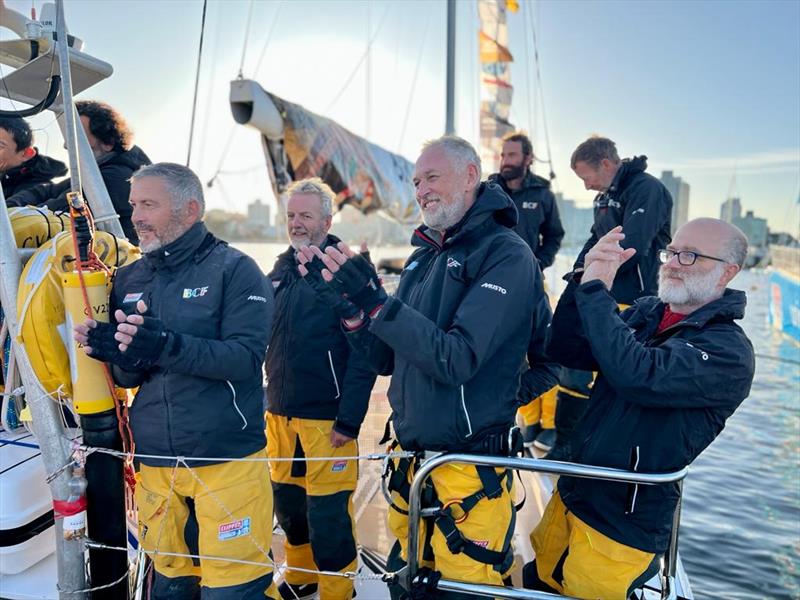 Race 2: Hundred Years Cup - The Bekezela team arriving - photo © Clipper Race