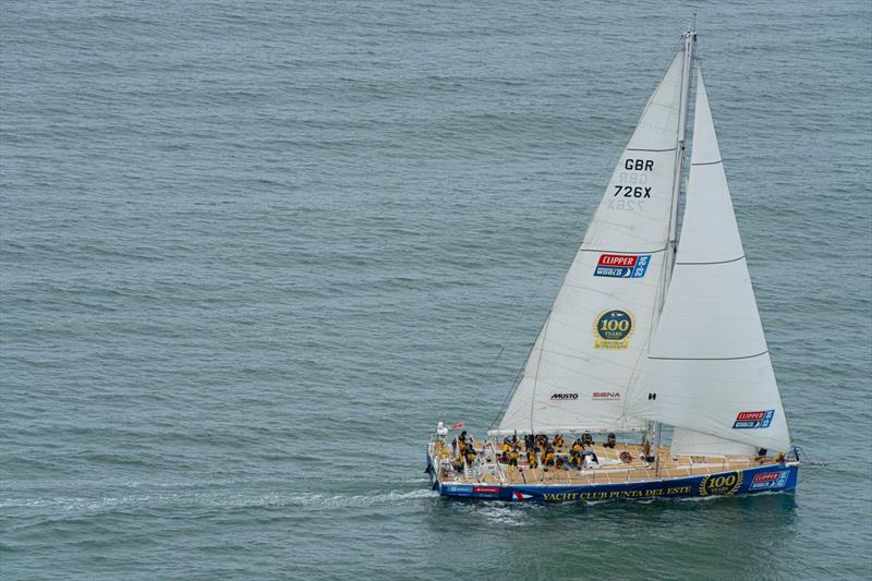 Yacht Club Punta del Este on the start line - photo © Clipper Race