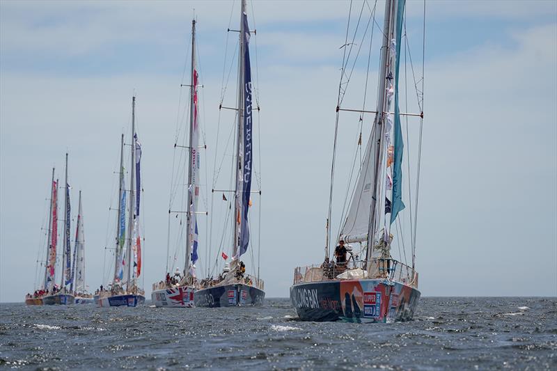 Parade of Sail before the teams make their way to the start line - Race 4: Clipper Round The World Race - photo © Clipper Race