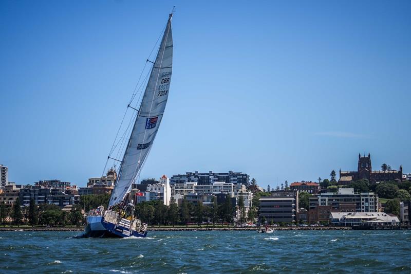 Dare To Lead arrives in Newcastle, NSW - Race 5: Sta-Lok Endurance Test  photo copyright Clipper Race taken at  and featuring the Clipper 70 class