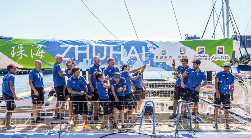 Zhuhai celebrates third place - Race 5: Sta-Lok Endurance Test  - photo © Clipper Race