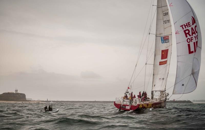 Qingdao crosses the Finish Line - Race 5: Sta-Lok Endurance Test  - photo © Clipper Race